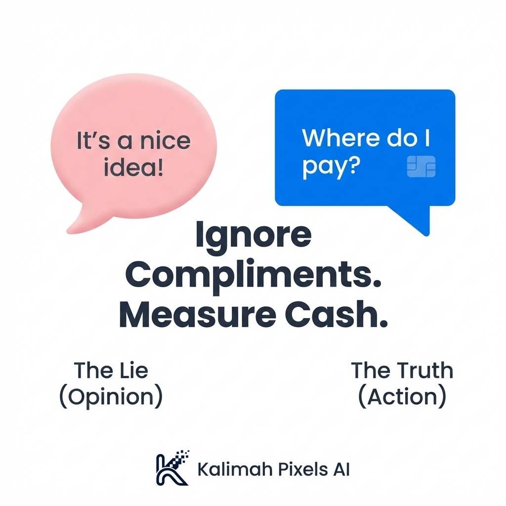 لماذا يكذب عليك أصدقاؤك بشأن فكرة تطبيقك؟ (اختبار الحقيقة)