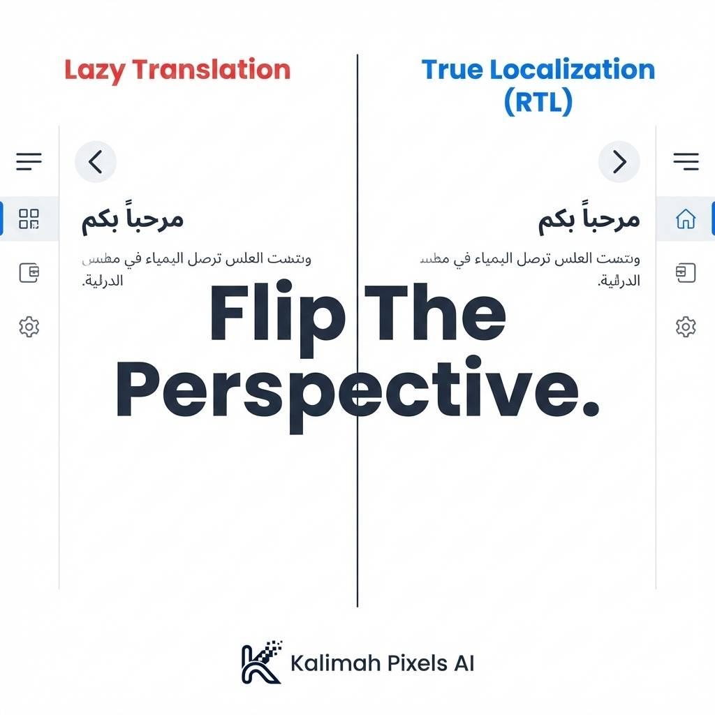 أكثر من مجرد ترجمة: لماذا يفشل المطورون الأجانب في تصميم تطبيقات عربية (RTL)؟