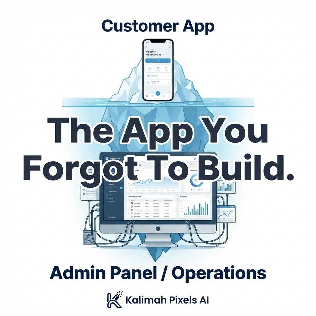 التطبيق المنسي: لماذا تحتاج لوحة تحكم (Admin Panel) لإدارة شركتك الناشئة؟