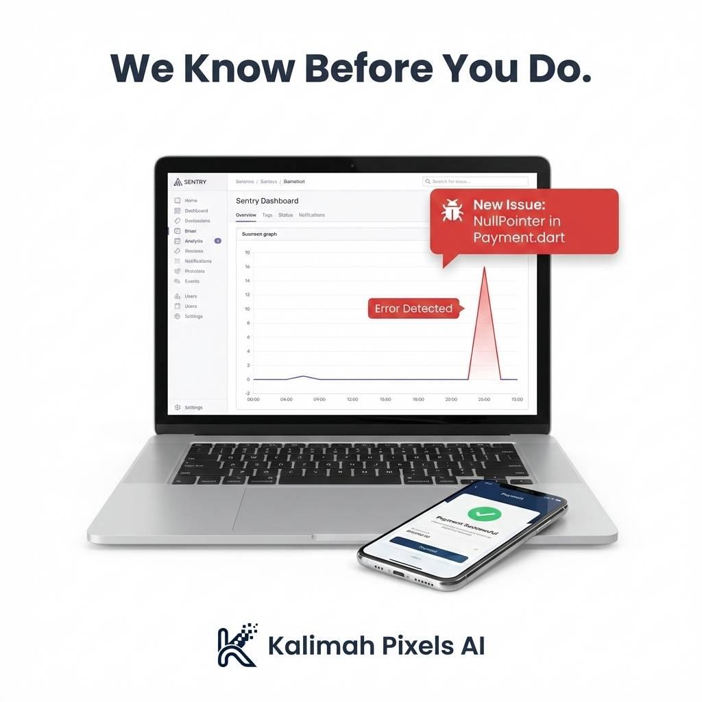 نظام "الصندوق الأسود": كيف نكتشف أخطاء التطبيق قبل أن يشتكي العميل؟