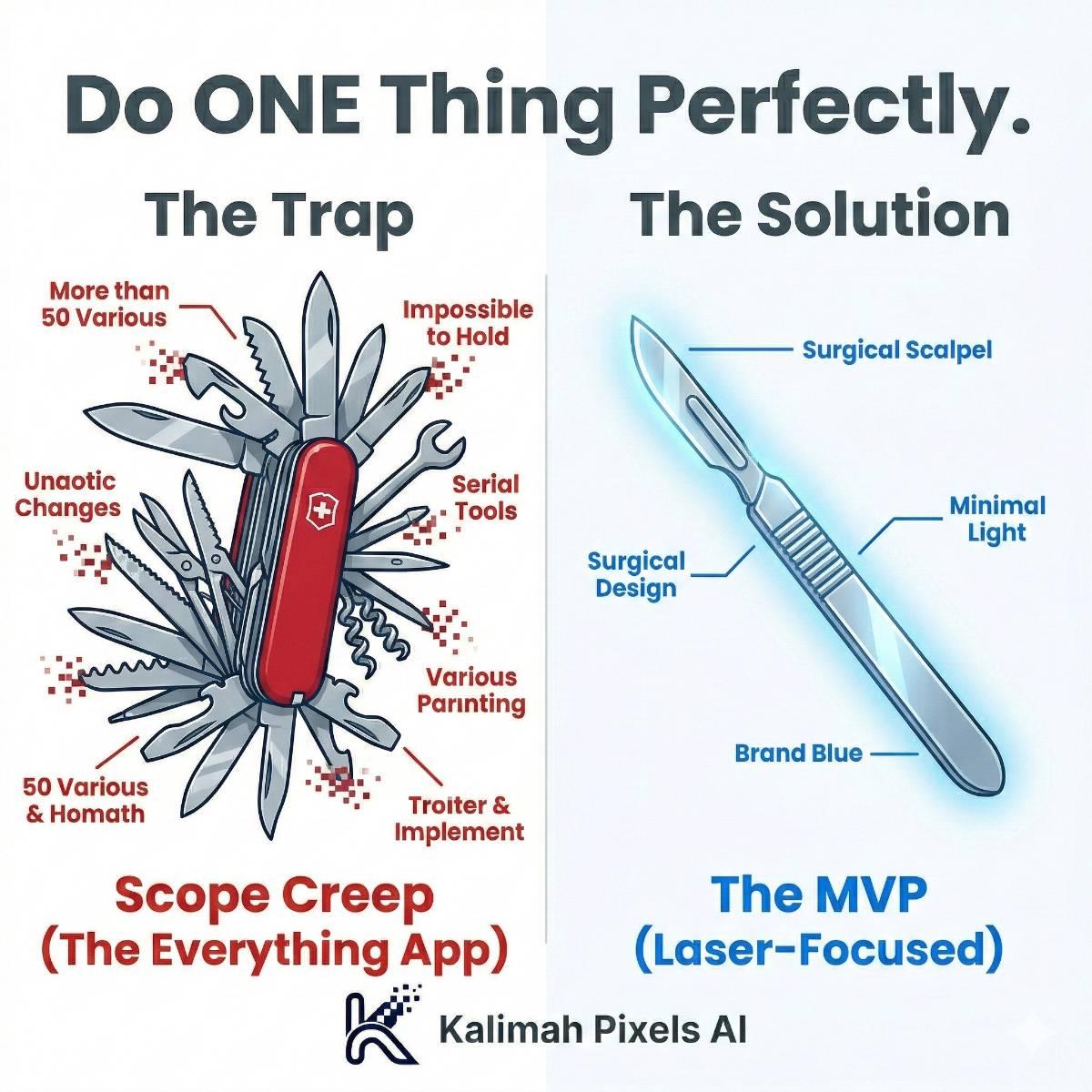 The "Everything App" Trap: Why Scope Creep Kills Your MVP